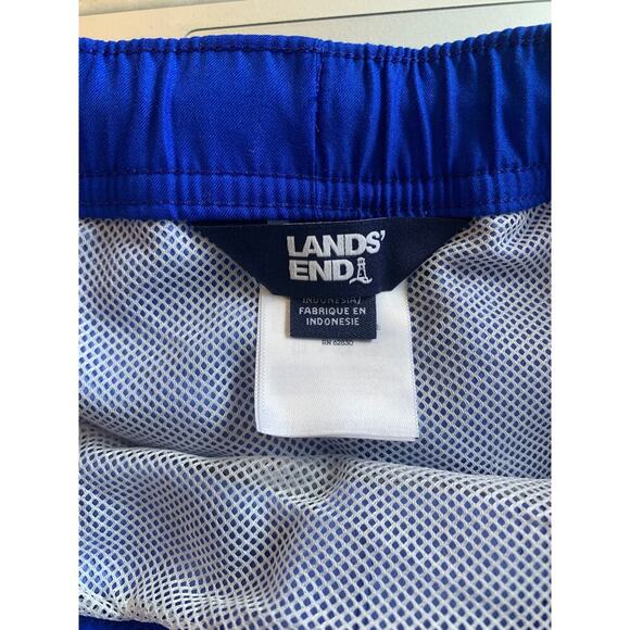 Lands' End Mens Outrigger Quick-Dry Trunks Swim Shorts Navy Blue Size XXL - Picture 3 of 6